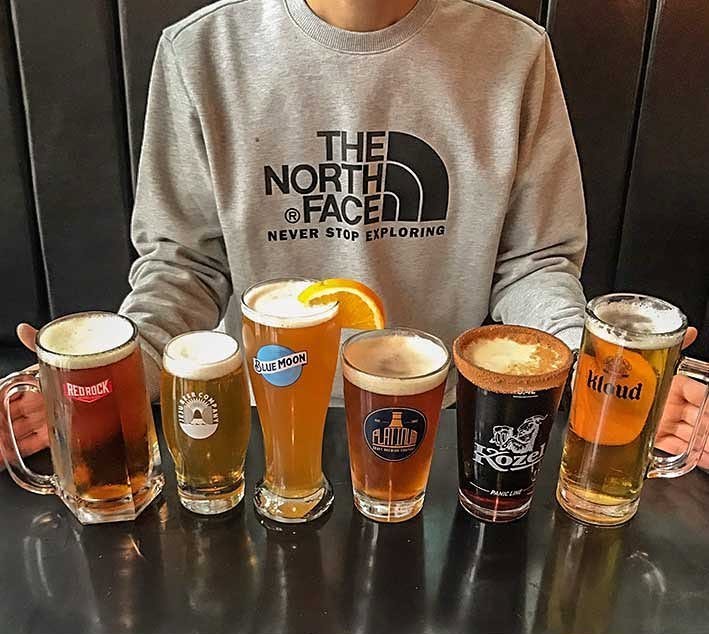 여러 종류의 생맥주